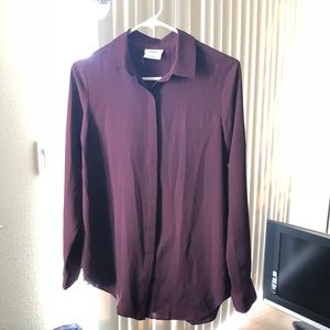 DKNY Plum/burgundy Blouse Size XS
